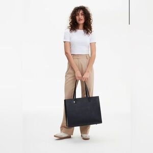 Beis Large Work Tote in black